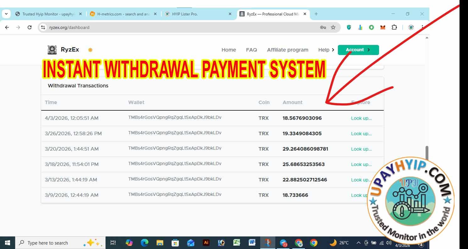  PAYMENT PROVED 18.56 TRX 