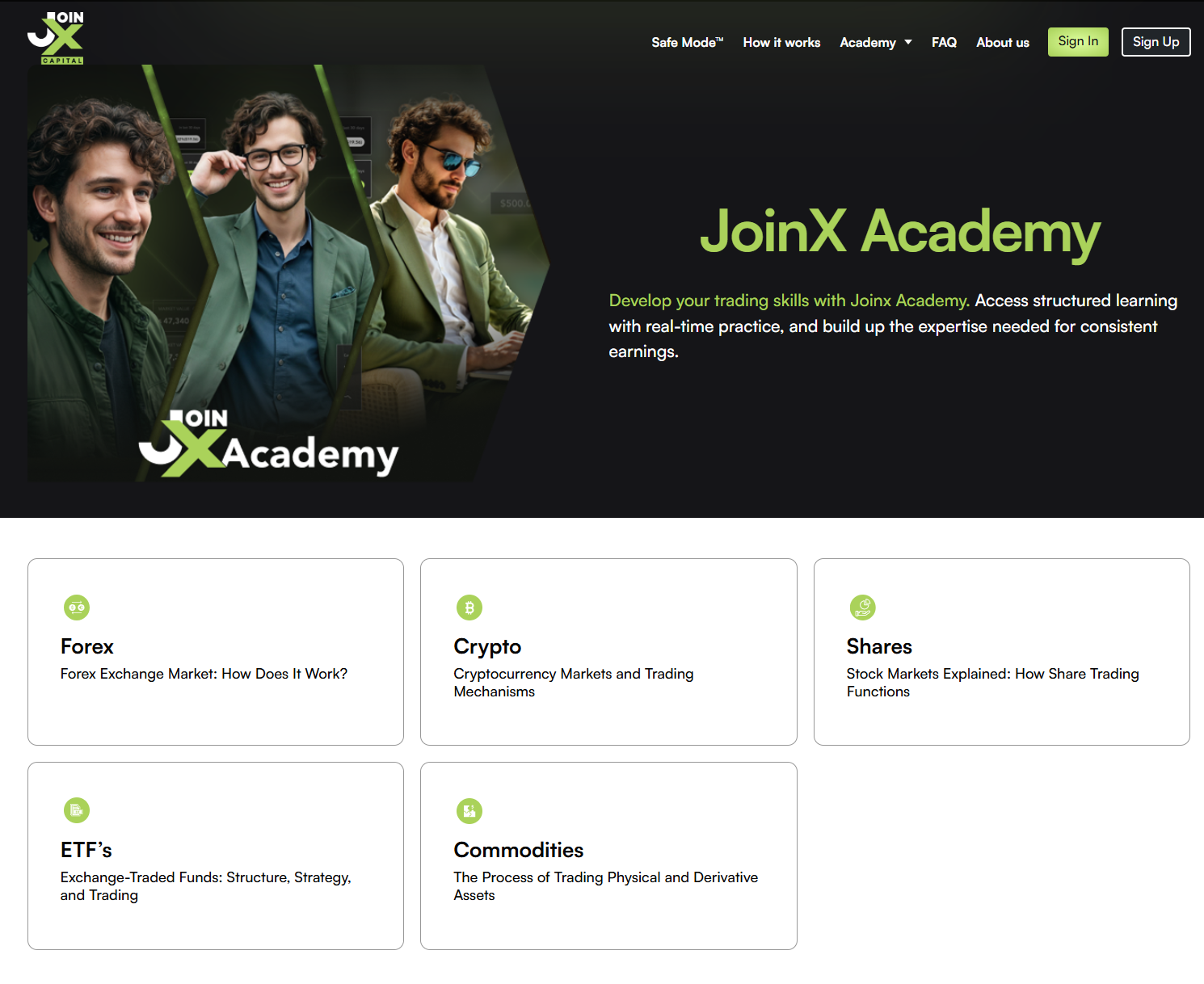JoinX Academy: From First Trade to Professional Funding Hub