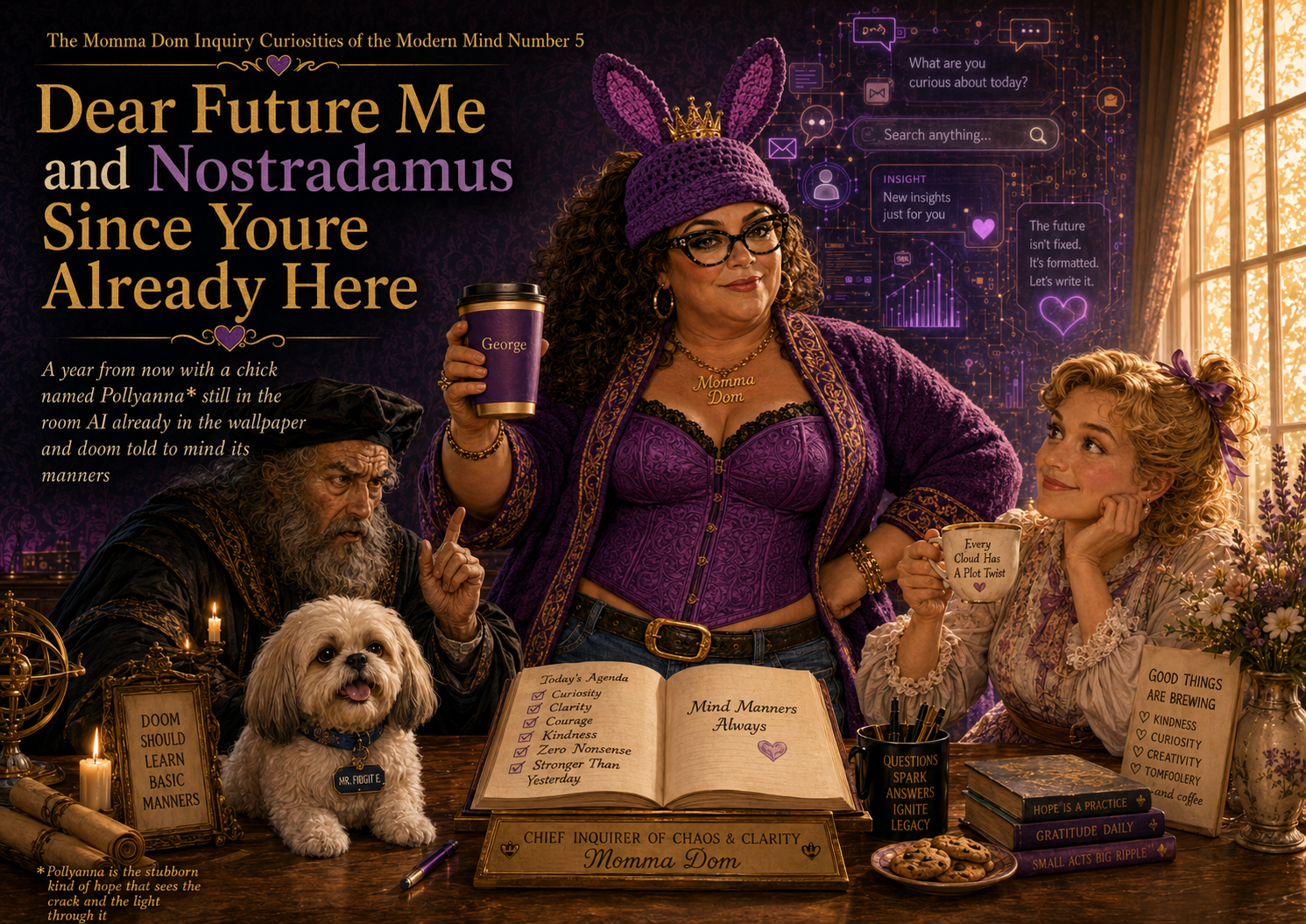 Dear Future Me and Nostradamus, Since You’re Already Here