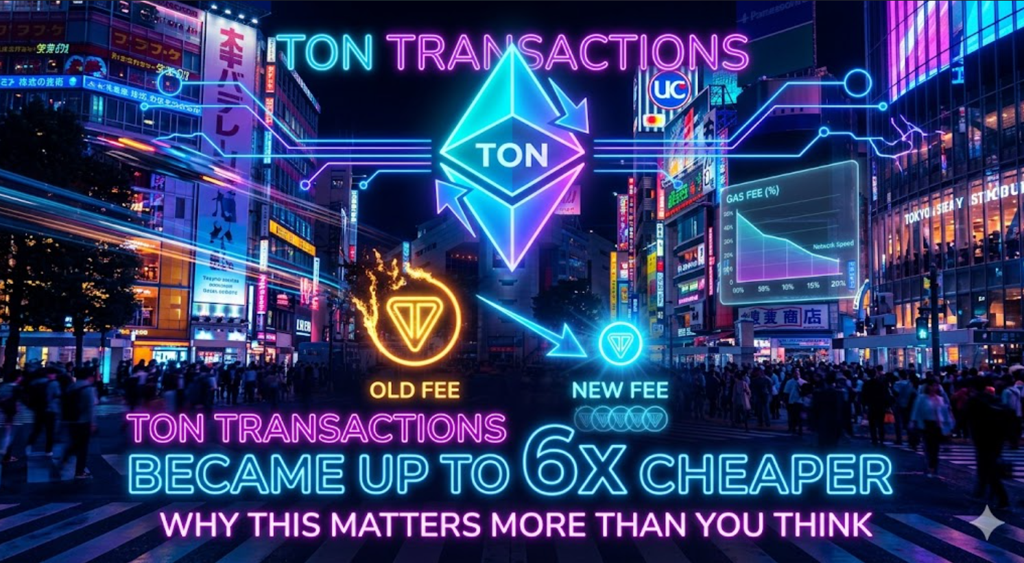 TON Transactions Became Up to 6x Cheaper: Why This Matters More Than You Think
