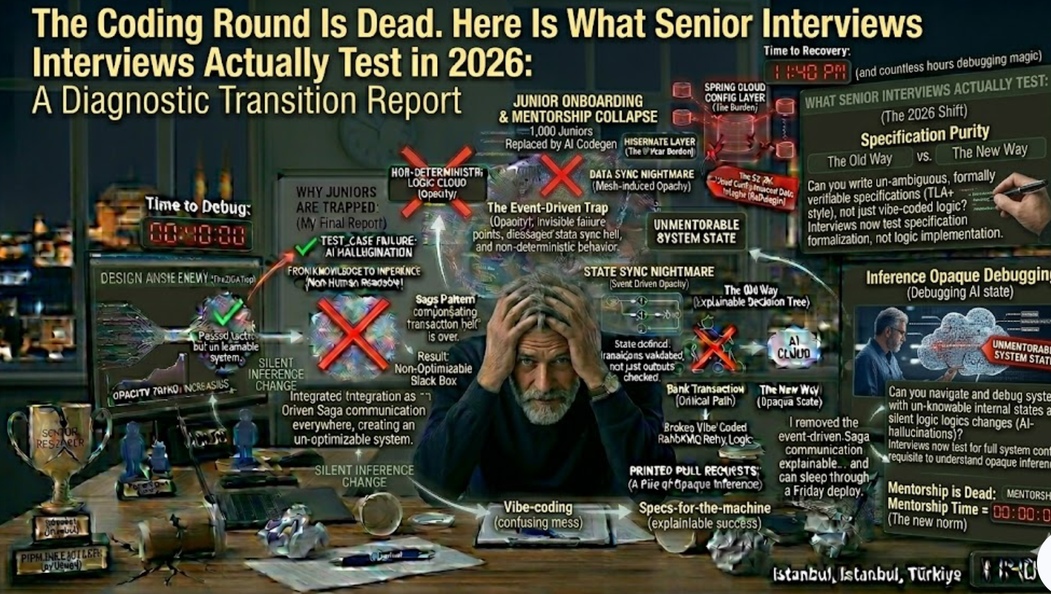 The Coding Round Is Dead. Here Is What Senior Interviews Actually Test in 2026.