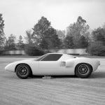 This model has the smaller side scoops and an overall shape close to the definitive prototype Mk I GT , courtesy Ford Motor Company Archives