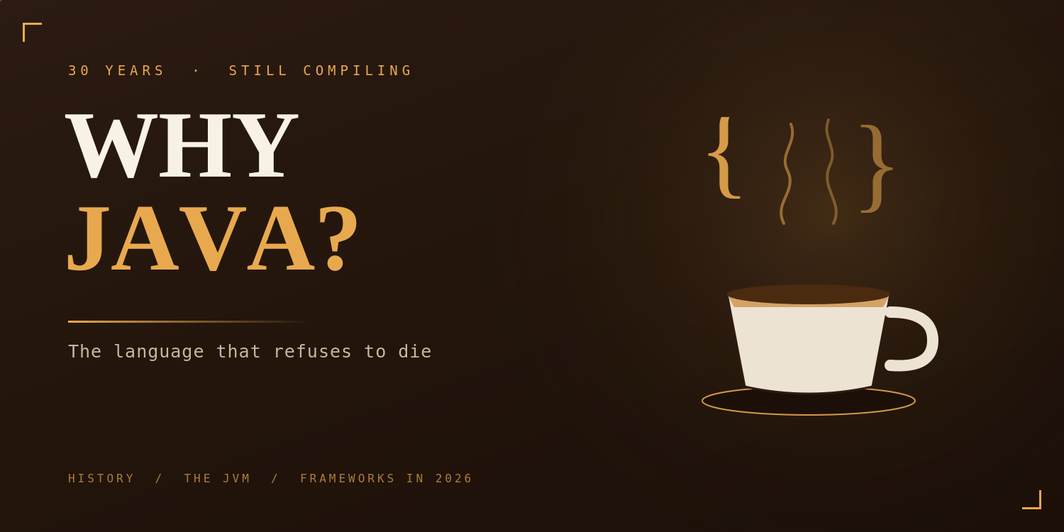 Why Java? A Look at the Language That Refuses to Die