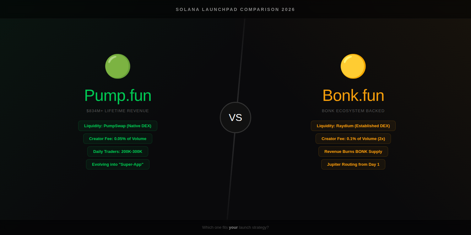 Decision flowchart helping token creators choose between Pump.fun