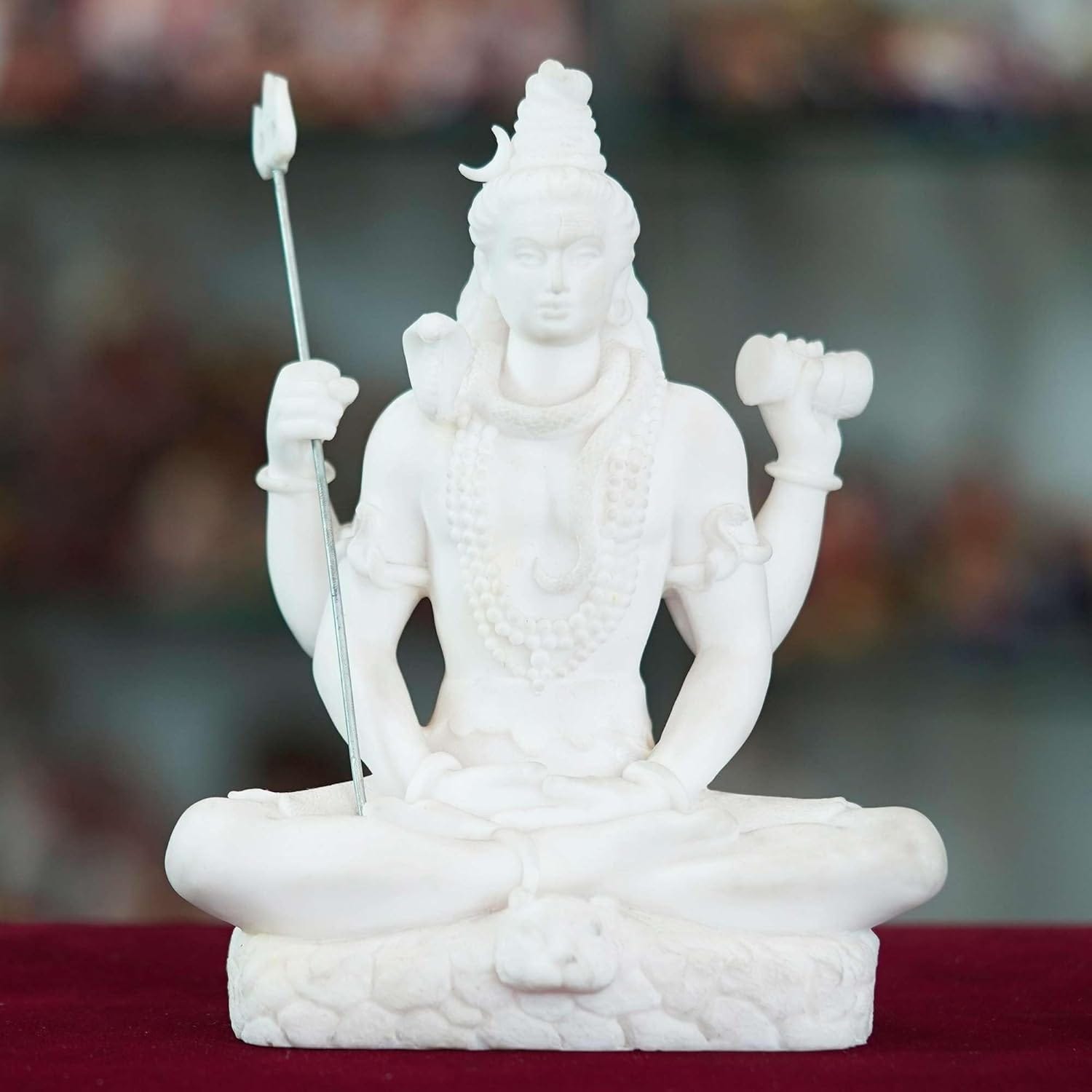 The Timeless Grace of Lord Shiva in Handmade Marble Art