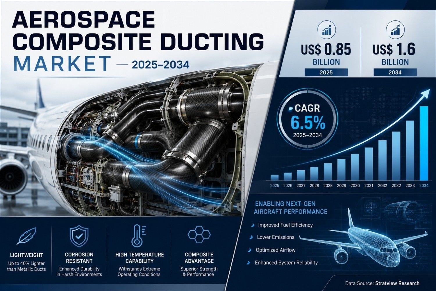 Aerospace Composite Ducting Market to Reach US$ 1.6