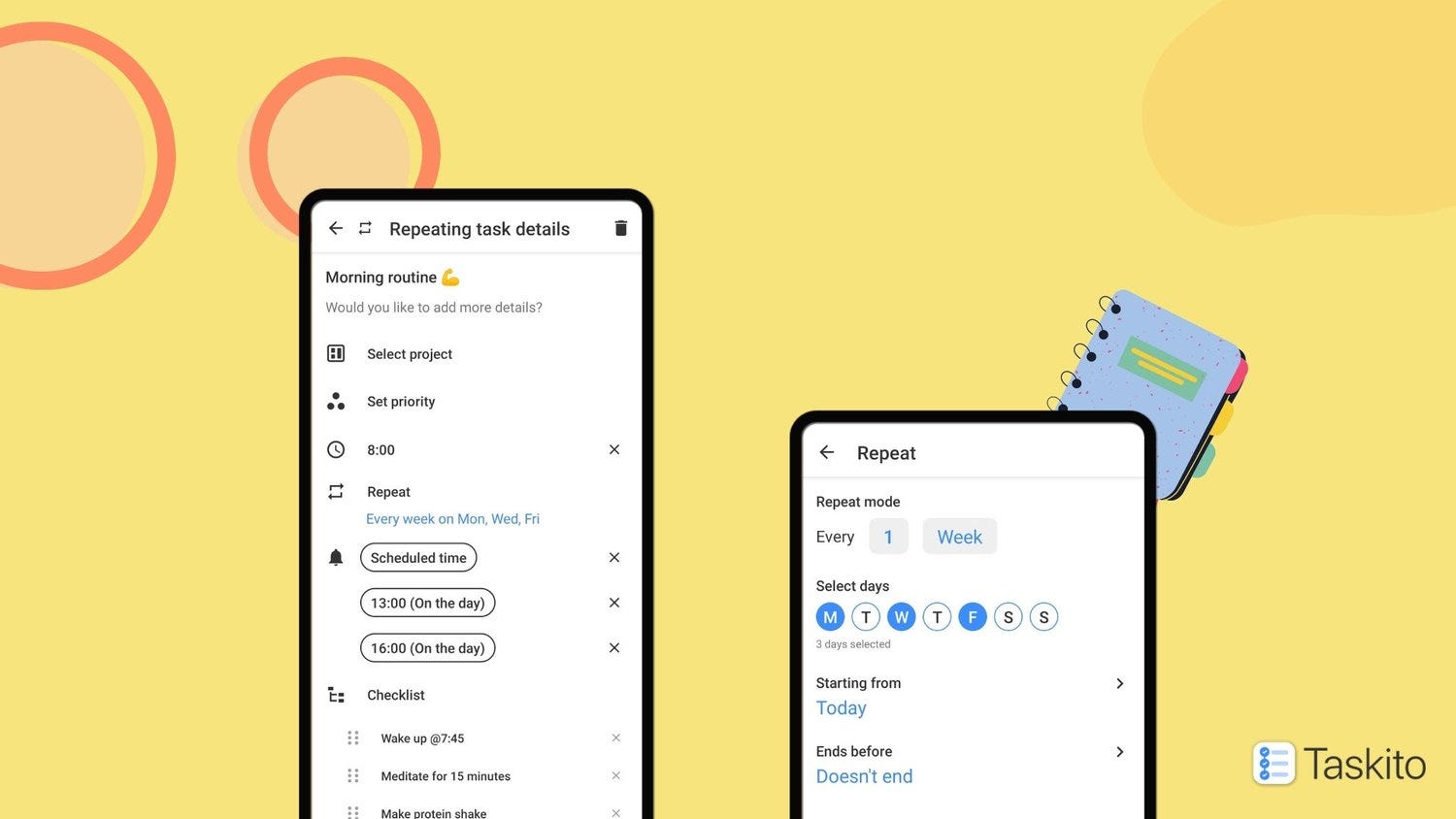 Taskito: plan and act in a beautiful timeline