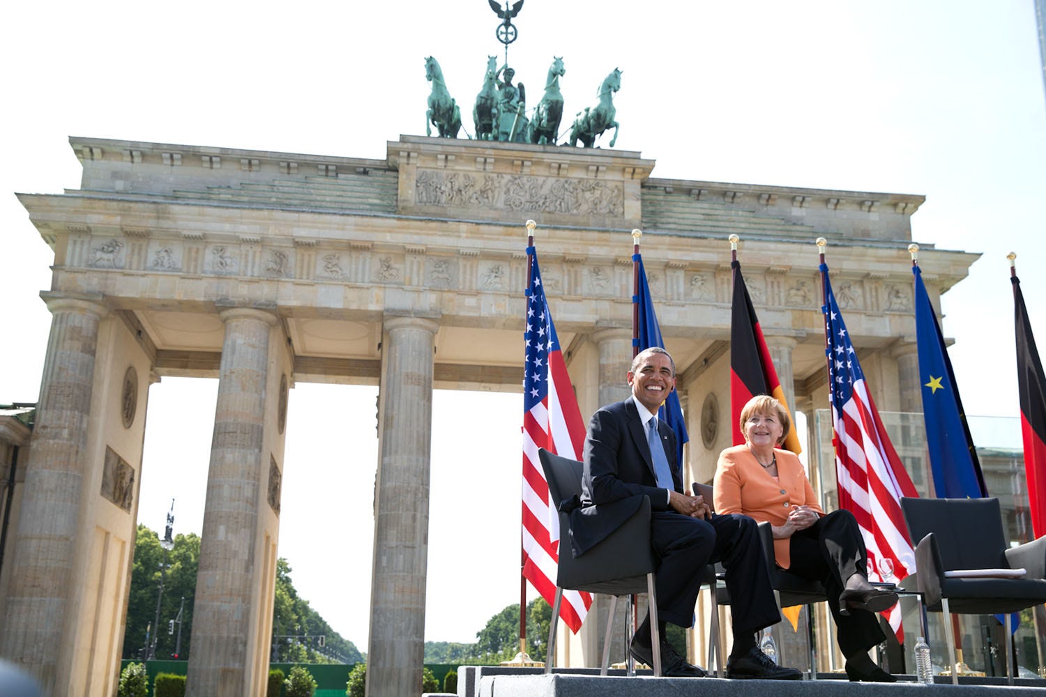 Image result for Barack Obama joins Angela Merkel in Berlin