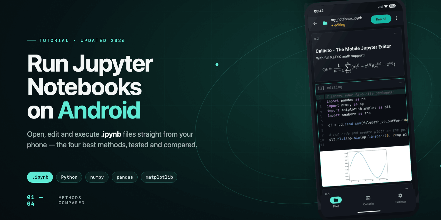 How to Open and Run Jupyter Notebooks on Android: The 4 Best Methods (2026)