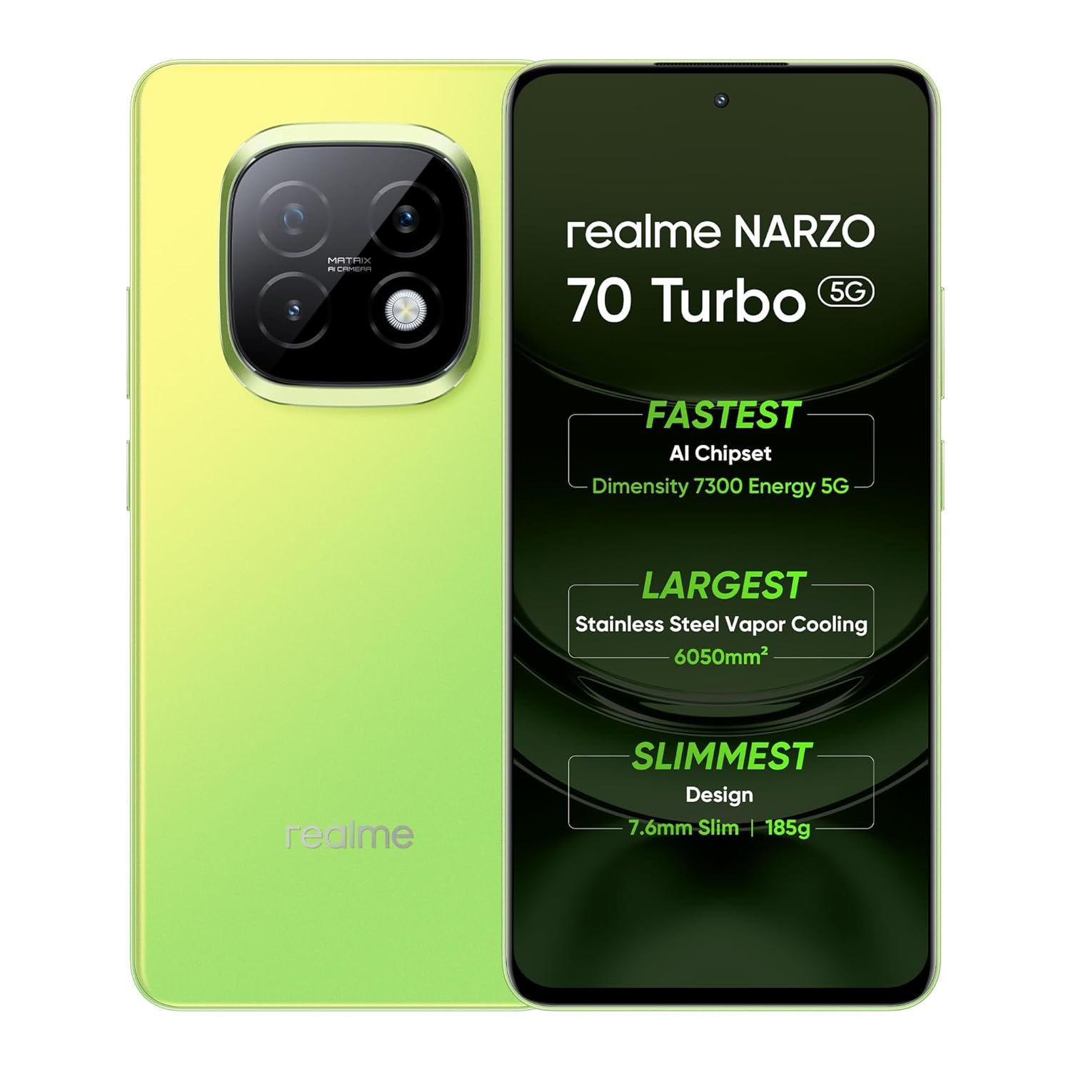 Realme NARZO 70 Turbo 5G 256GB listed on Amazon India | Launch Price: ₹17,999