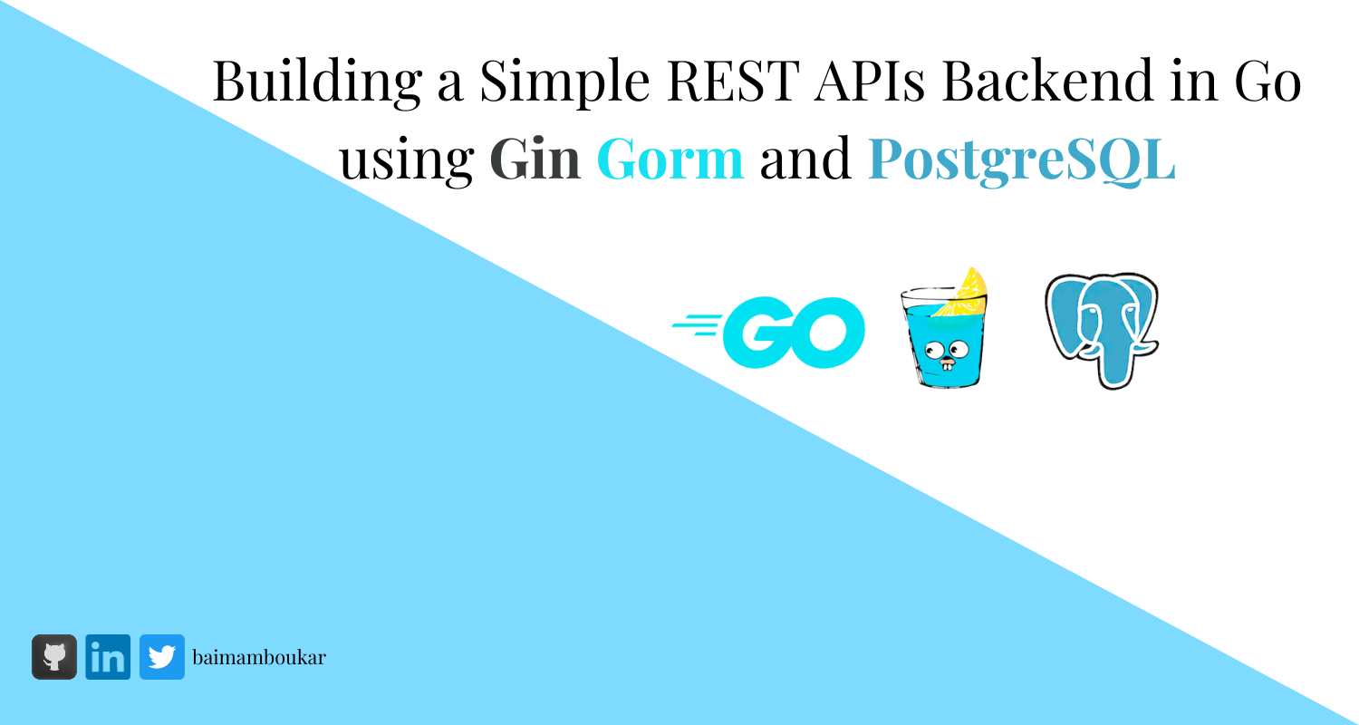 Cover Image for an Article Titled Building a Simple RESTful APIs Backend in Go using Gin Gorm and PostgreSQL