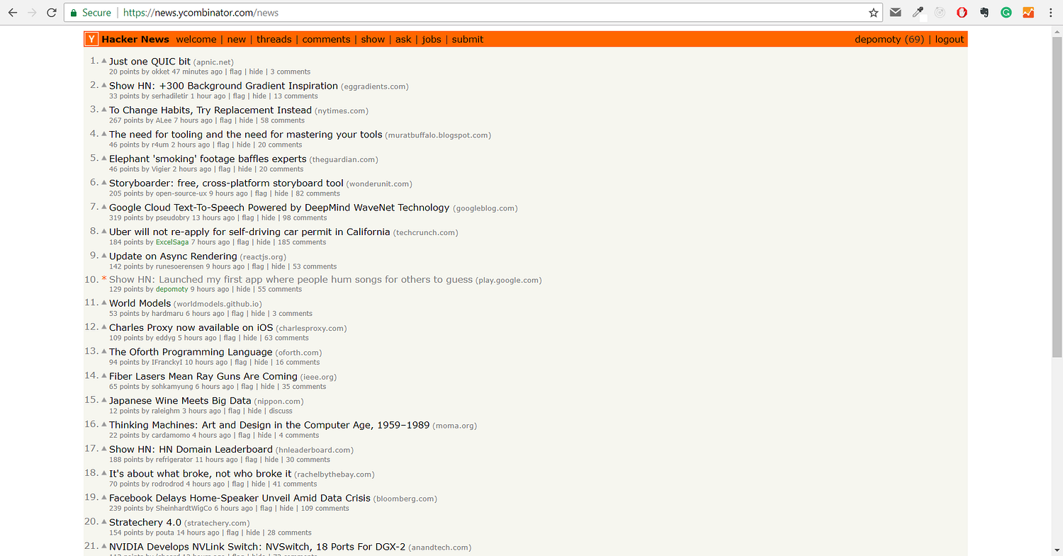 Woke up in the morning to find that my app reached top #10 on Hacker News