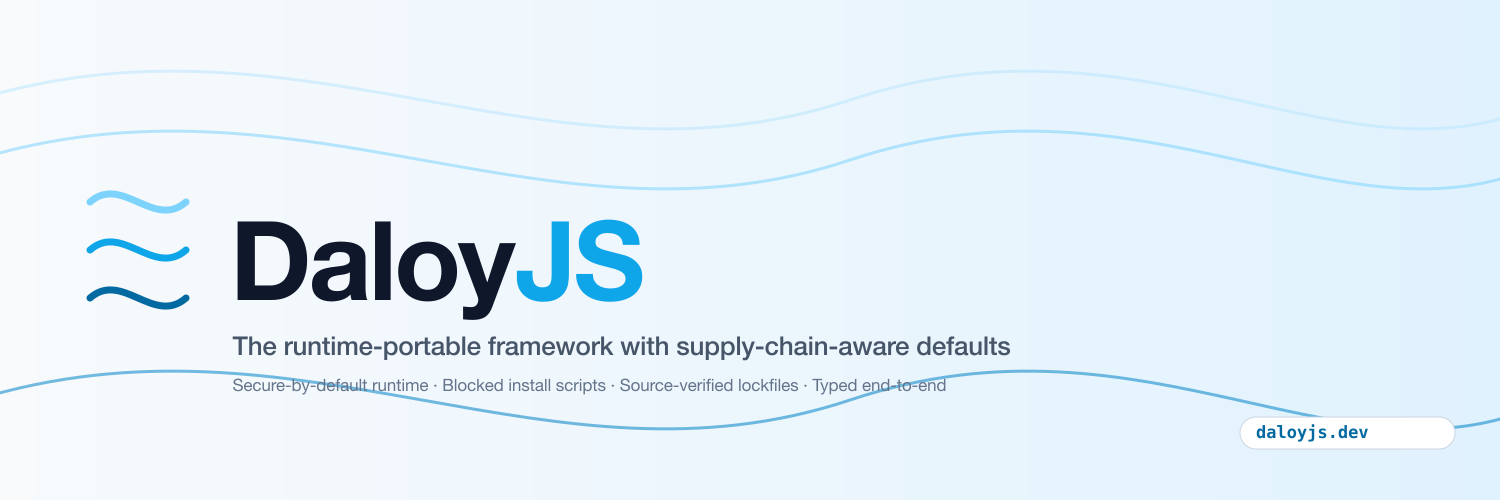 What Is DaloyJS? A Contract-First TypeScript Framework for People Who Have Been Burned Before