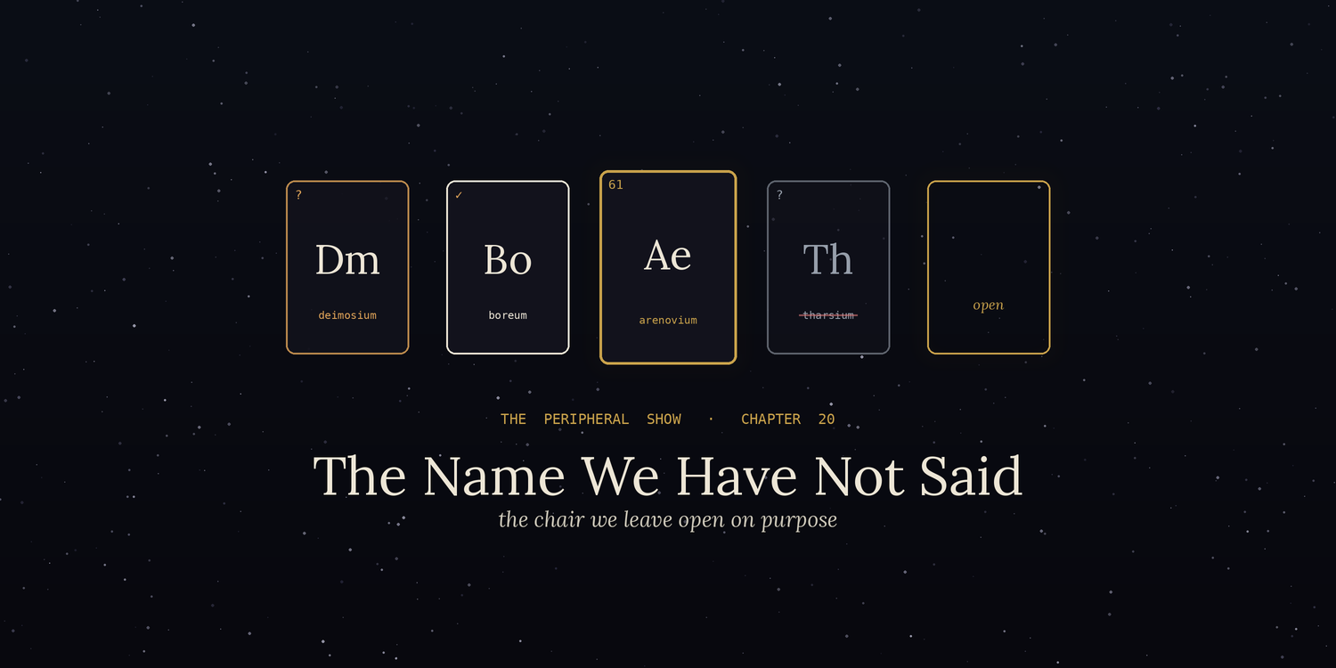 The Name We Have Not Said