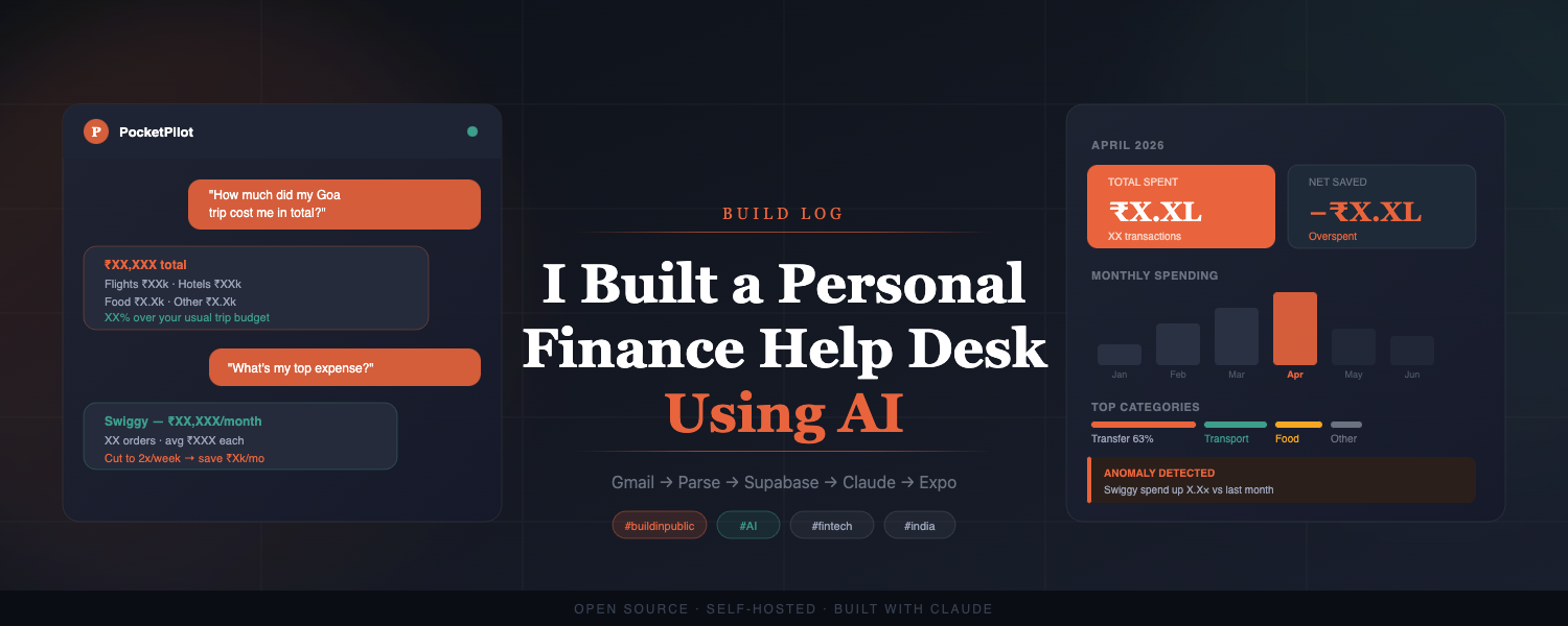 Building PocketPilot: A Personal Finance AI — Here’s What I Learned