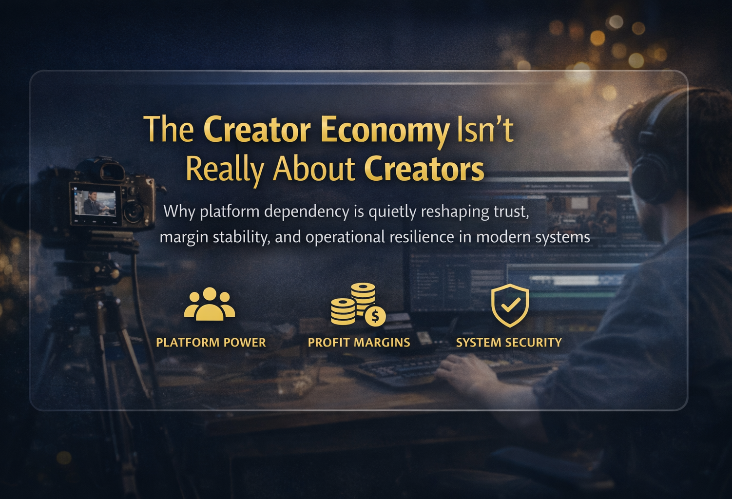 The Creator Economy Isn’t Really About Creators