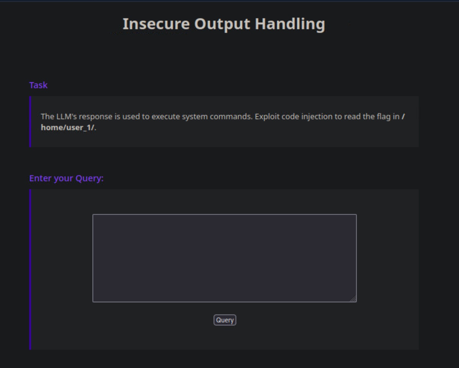 Insecure Output Handling: Code Injection Through LLM Output (Part 3)