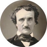 A portrait of Edgar Allan Poe.