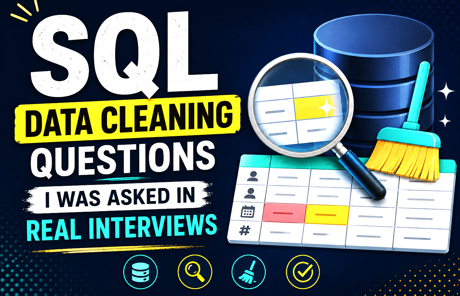 SQL Data Cleaning Questions I Was Asked in Real Data Analyst Interviews.