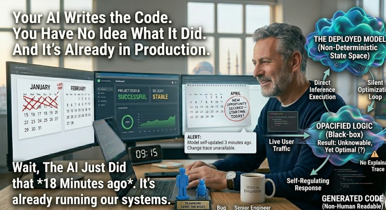 Your AI Writes the Code. You Have No Idea What It Did. And It’s Already in Production.