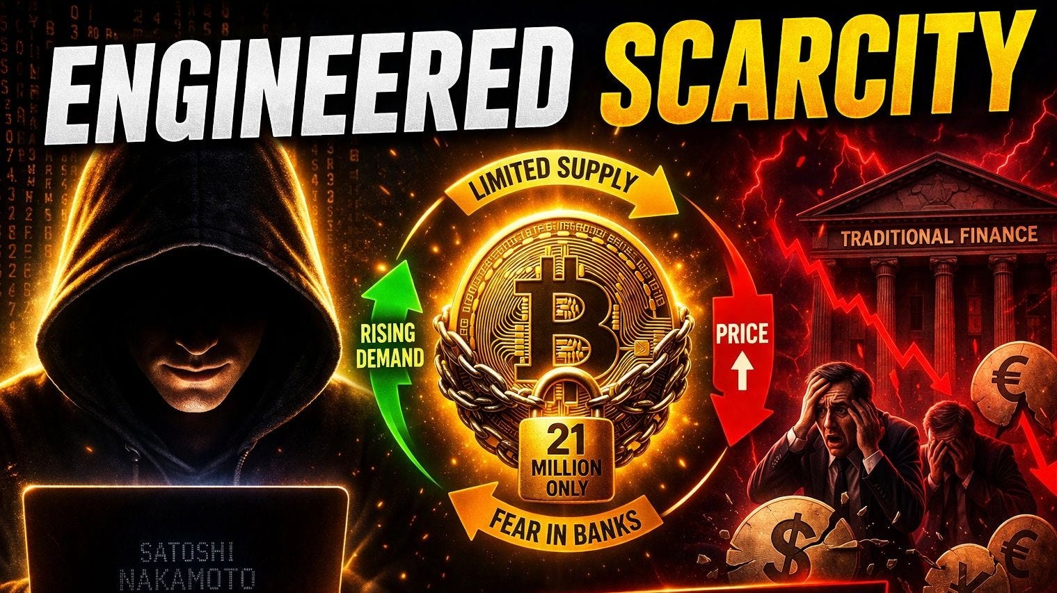 How Satoshi Nakamoto Engineered True Scarcity (And Why Traditional Finance is Terrified)