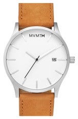 Main Image - MVMT Leather Strap Watch, 45mm