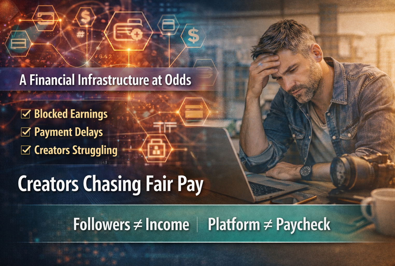 The Creator Economy Isn’t a Monetization Problem. It’s a Financial Infrastructure Problem