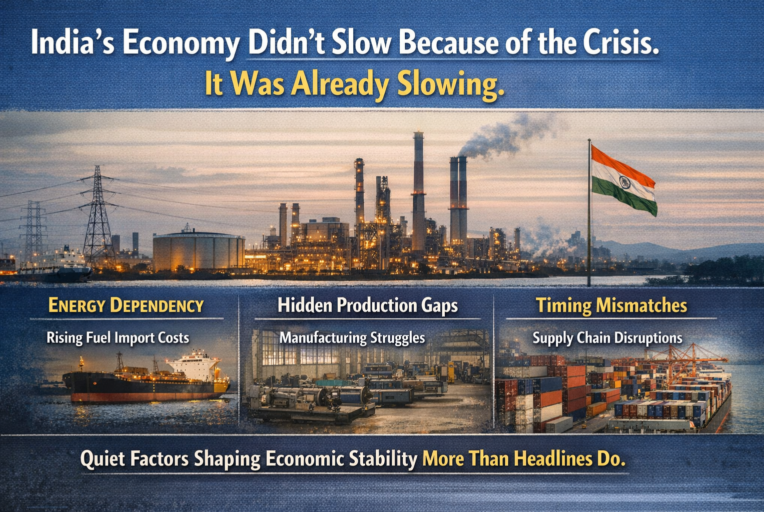 India’s Economy Didn’t Slow Because of the Crisis. It Was Already Slowing.