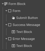 Empty Form Block element