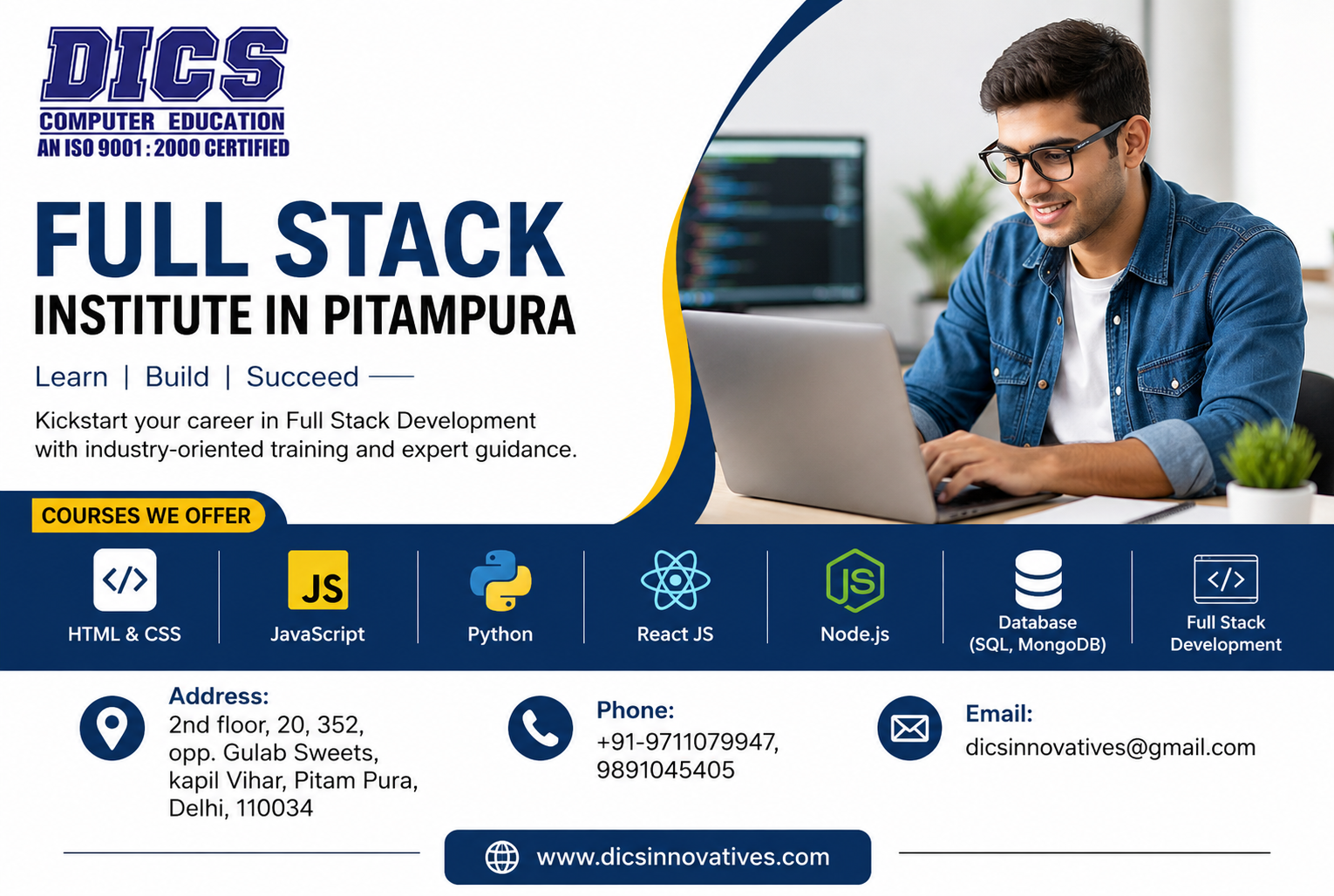 Full Stack Institute in Pitampura | DICS Innovatives