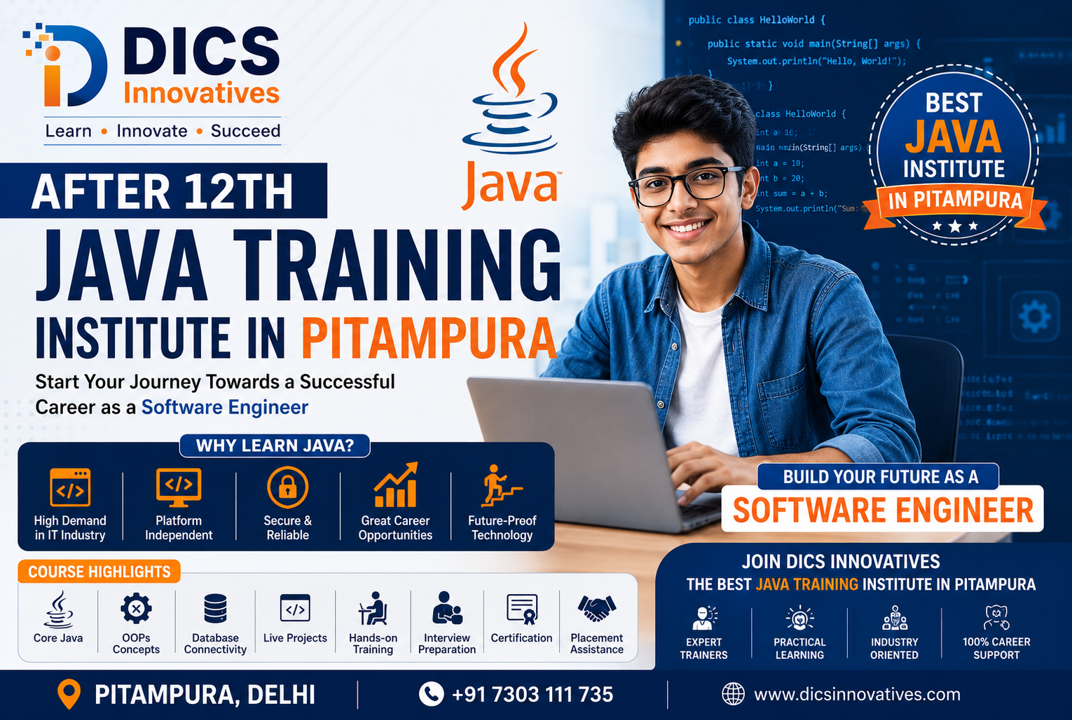 After 12th Java Training Institute in Pitampura
