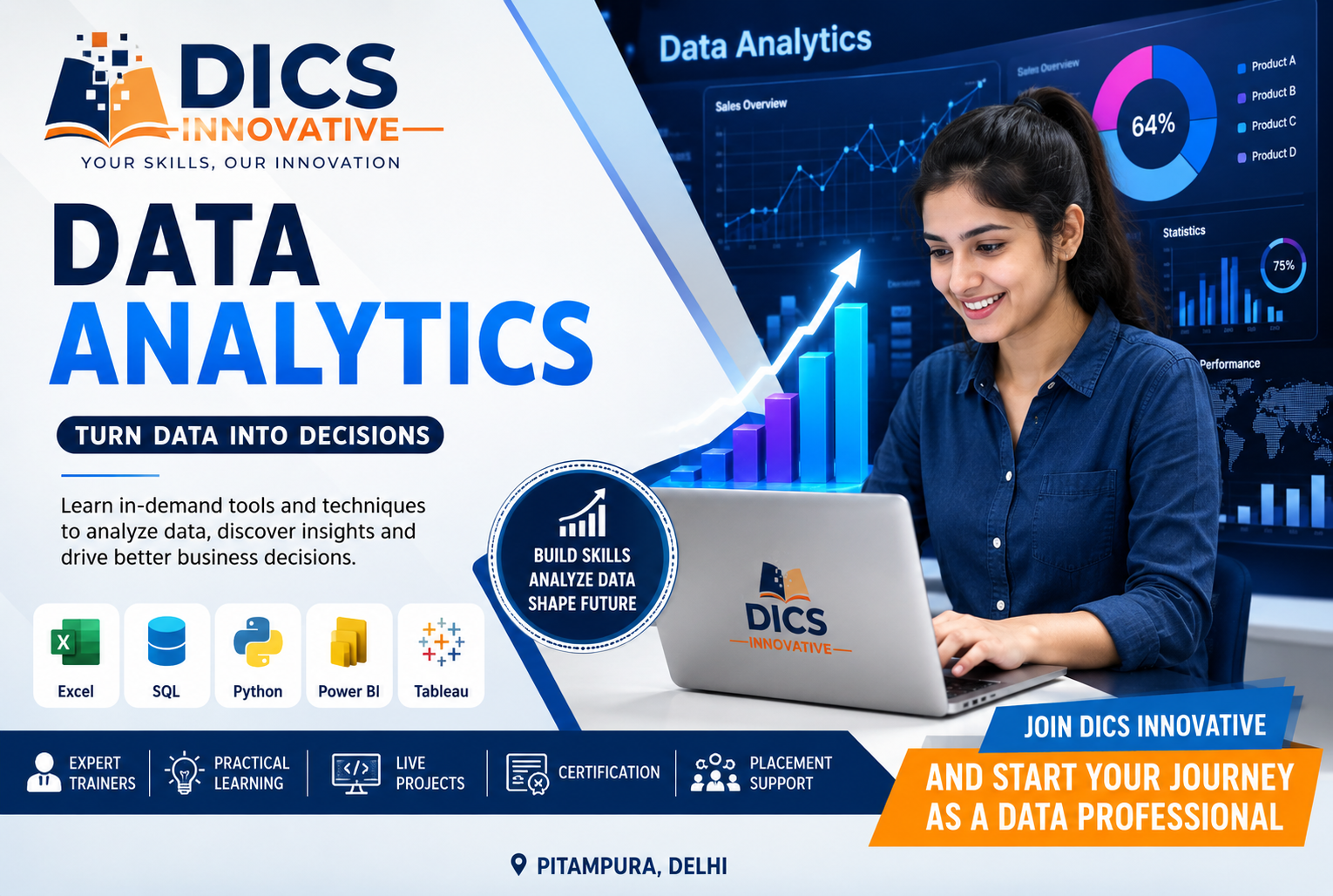 Data Analytics Course in Pitampura — Best DICS Innovation 2026