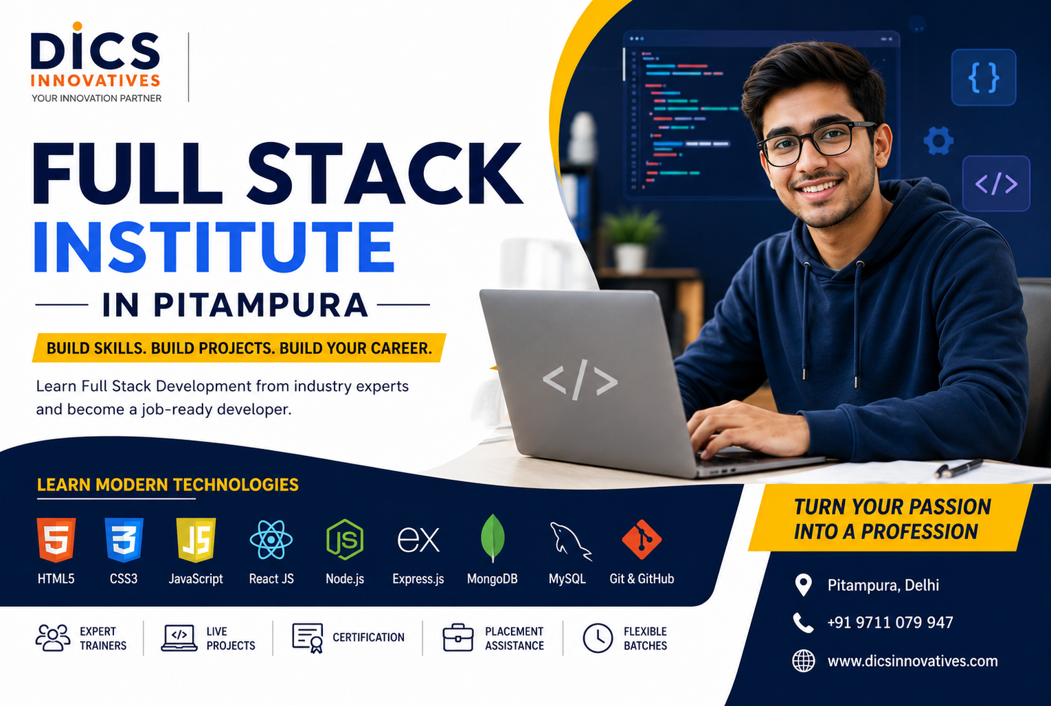Full Stack Institute in Pitampura — DICS Innovatives
