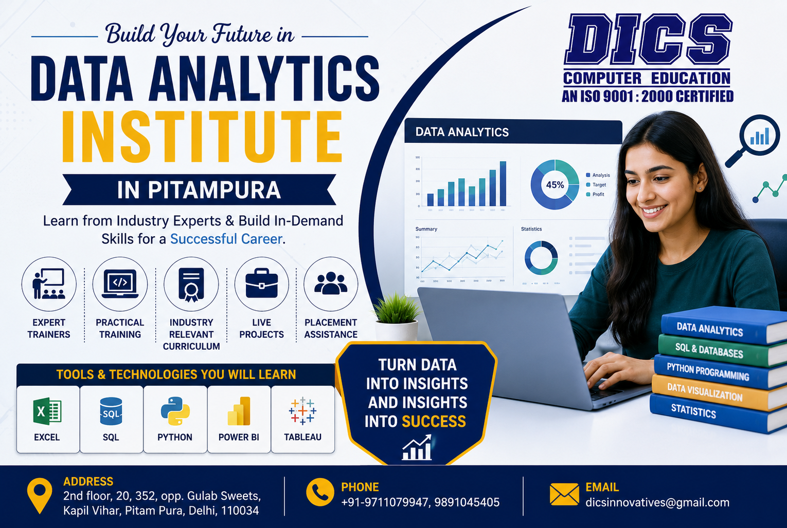 Best Data Analytics Institute in Pitampura — with DICS Innovatives