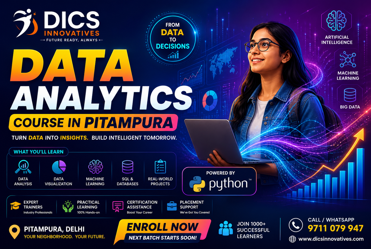 Data Analytics Course in Pitampura — DICS Innovatives
