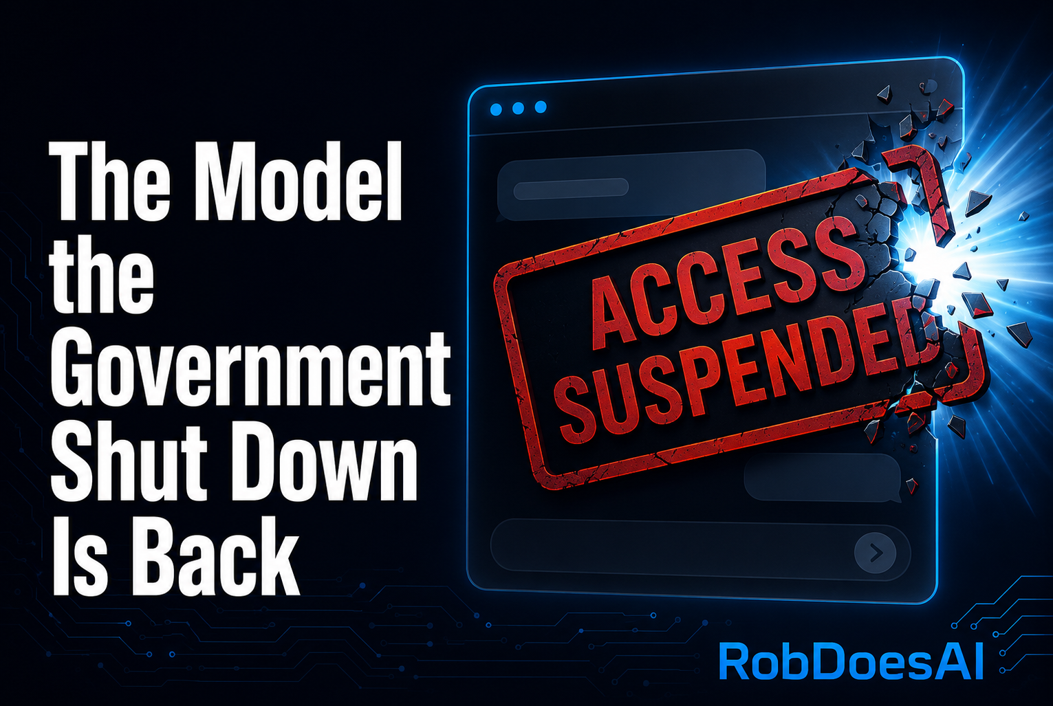 The AI Model the Government Shut Down Is Back. Here’s What Actually Changed.