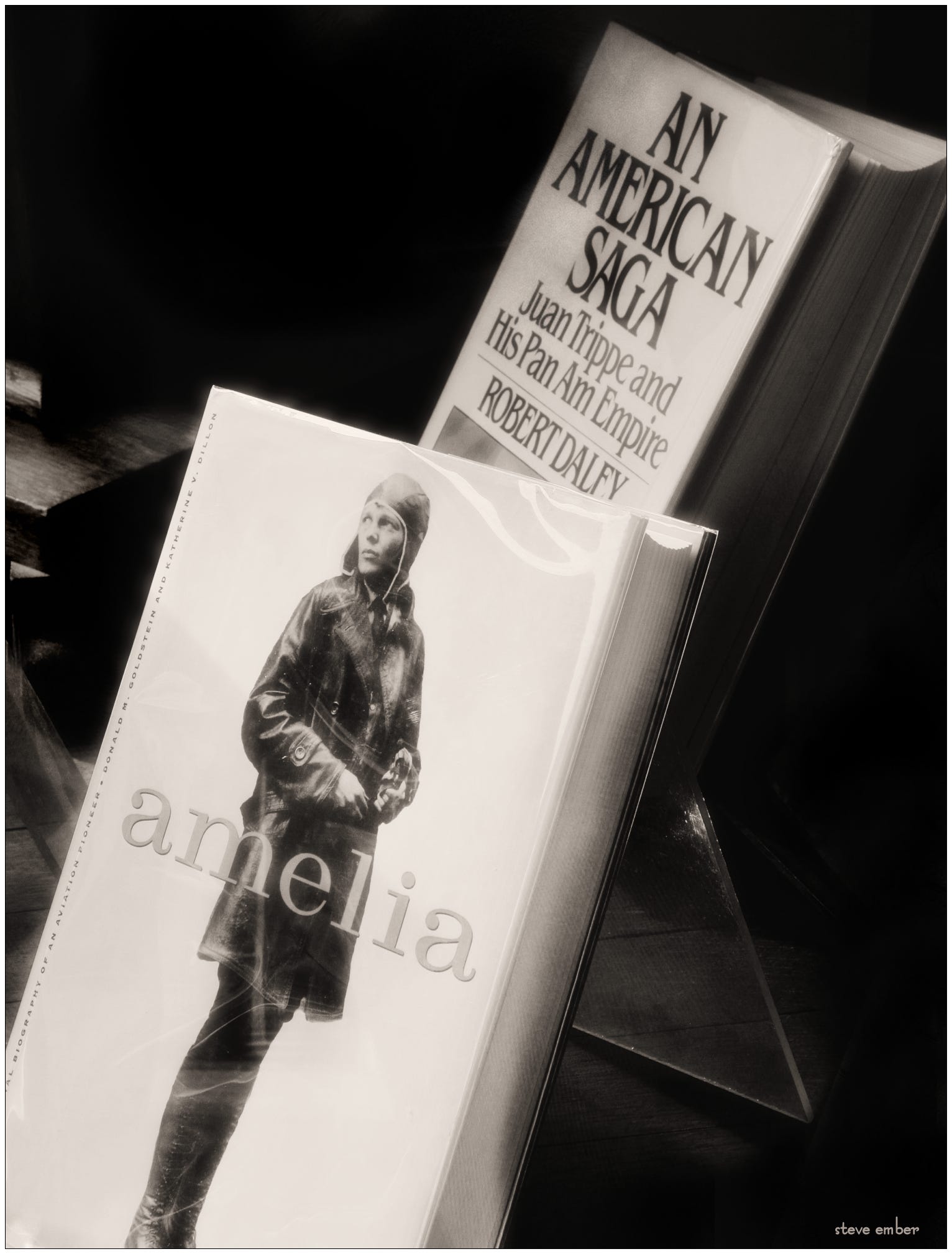Aviation Legends in a Bookseller’s Window…