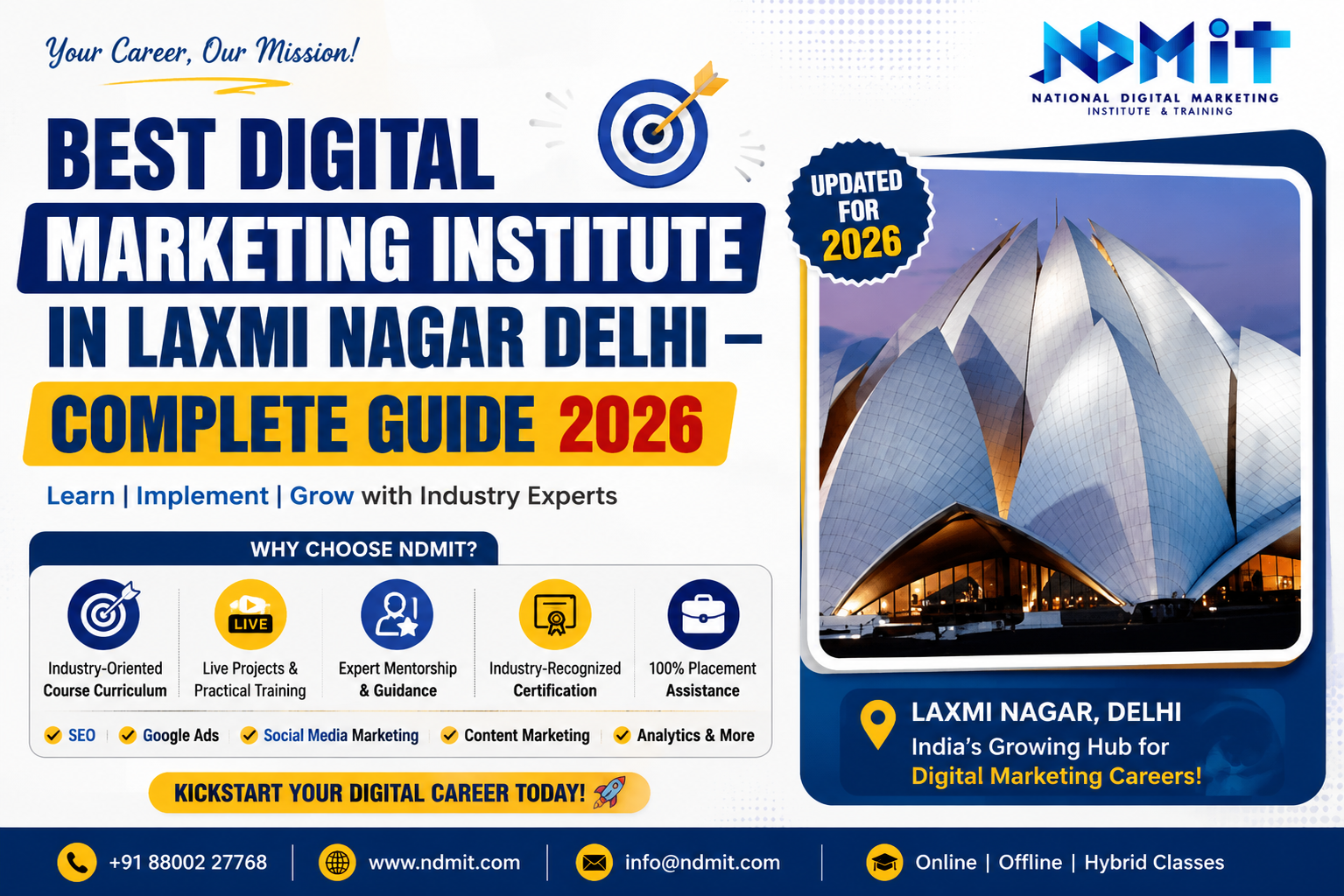 NDMIT — Best Digital Marketing Institute in Laxmi Nagar Delhi
