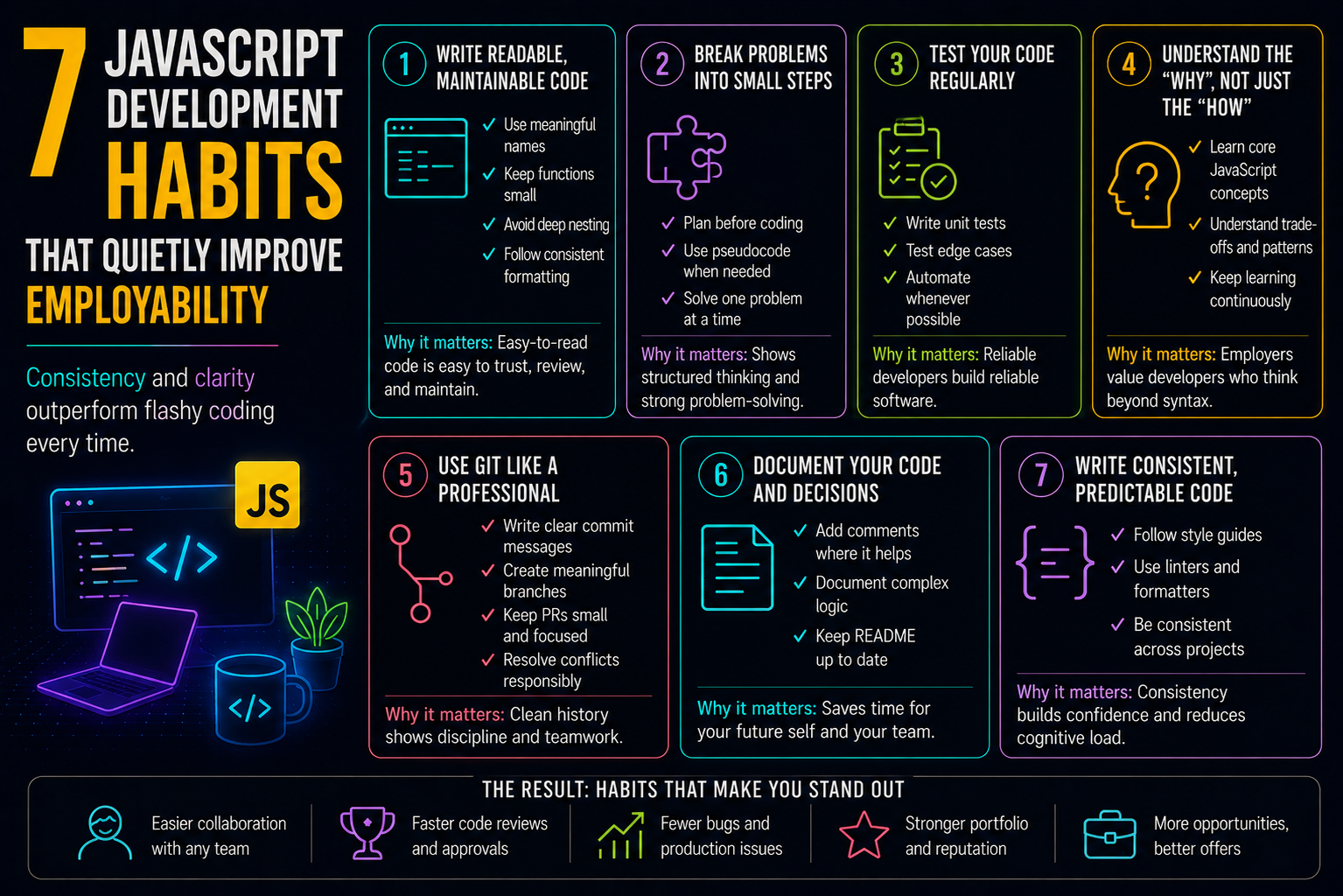 7 JavaScript Development Habits That Quietly Improve Employability