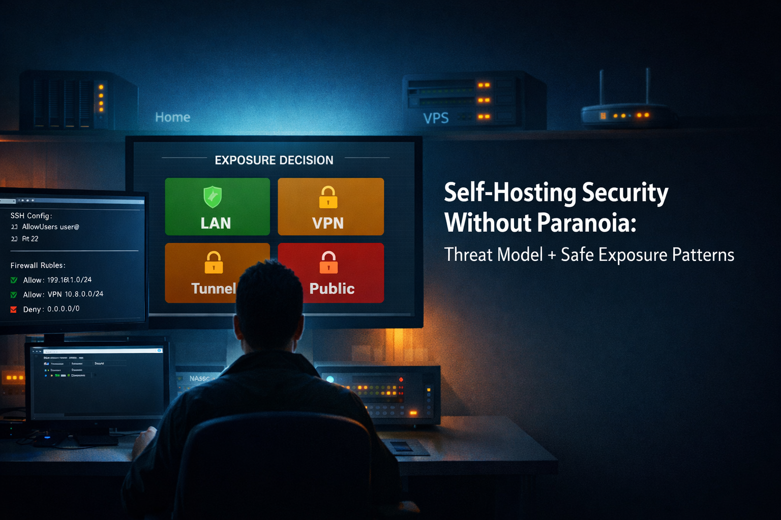 Self-hosting without panic (11/12): Security without paranoia.