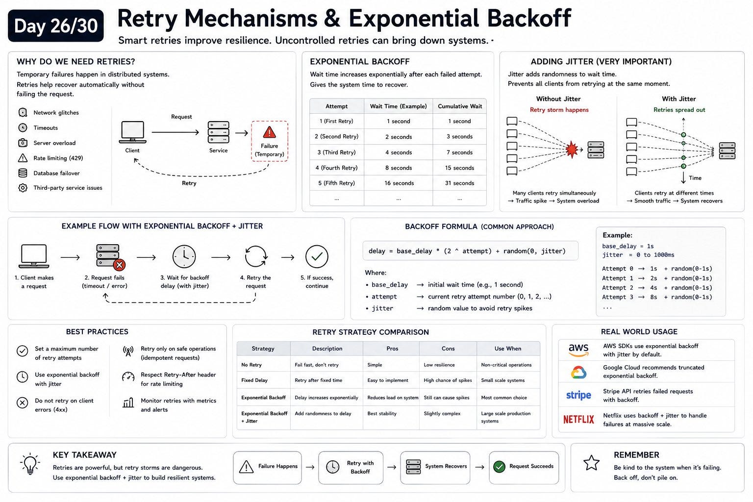 Retry Mechanisms & Exponential Backoff