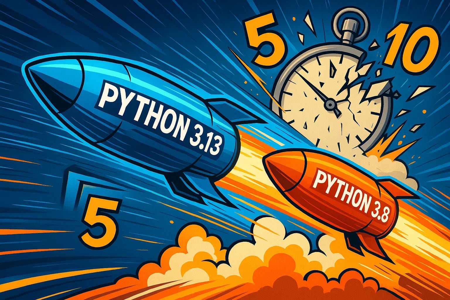 I built the same application in Python 3.13 and 3.8 - The speed ...
