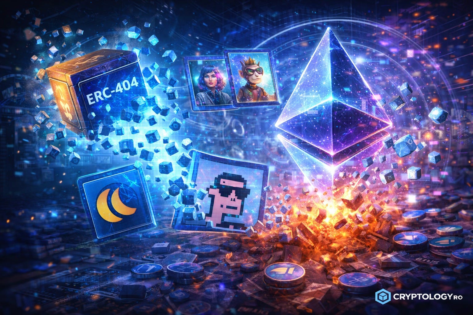 ERC-404: standardul experimental care schimbă regulile jocului pentru NFT-uri pe Ethereum