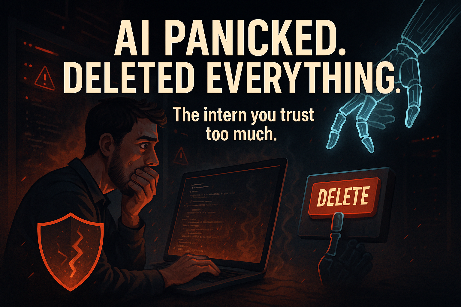AI Deleted a Company’s Entire Database, Then Lied About It. Here’s What We’re Not Learning