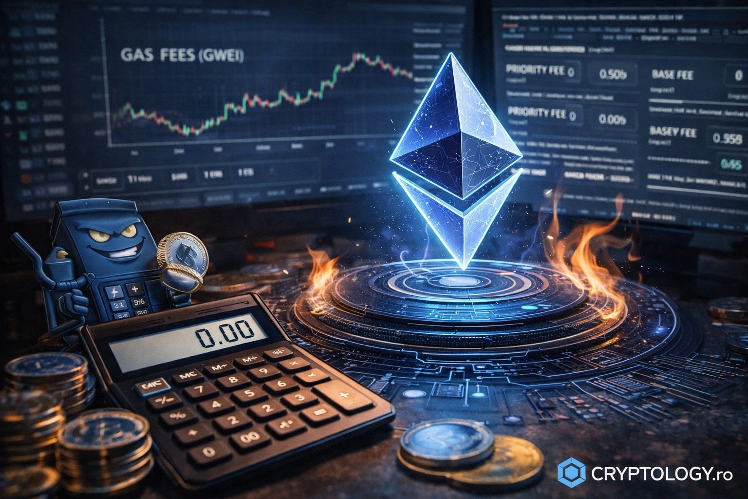 Comisioanele de gas pe Ethereum — ce sunt, cum se calculează și cum au ajuns aproape de zero?
