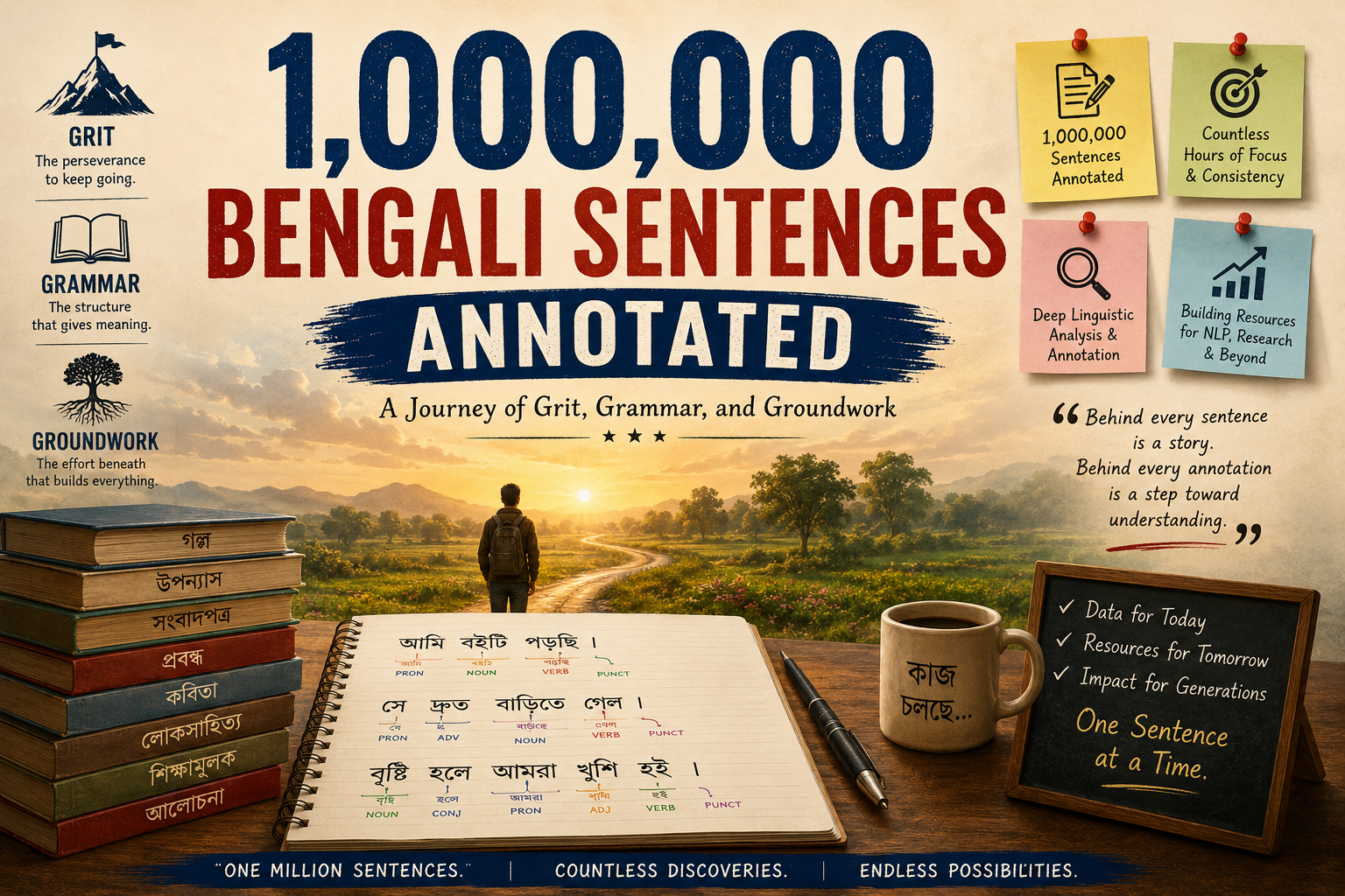 1,000,000 Bengali Sentences Annotated: A Journey of Grit, Grammar, and Groundwork