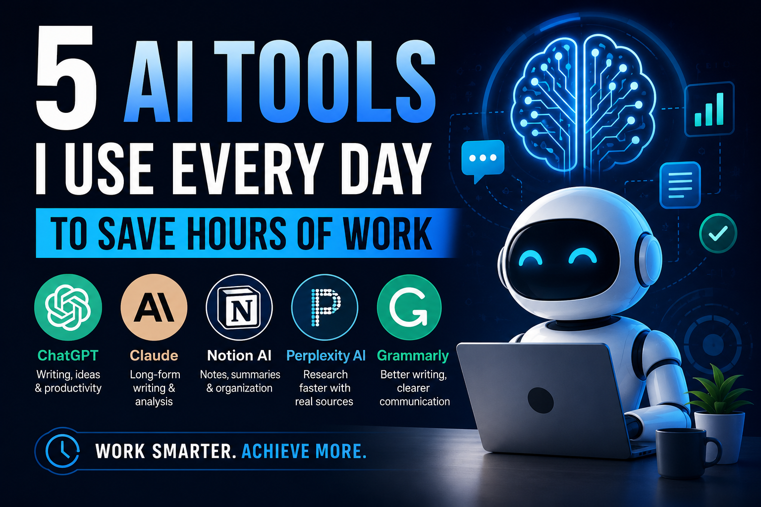 5 Best AI Tools for Productivity in 2026 (That Actually Save Time)