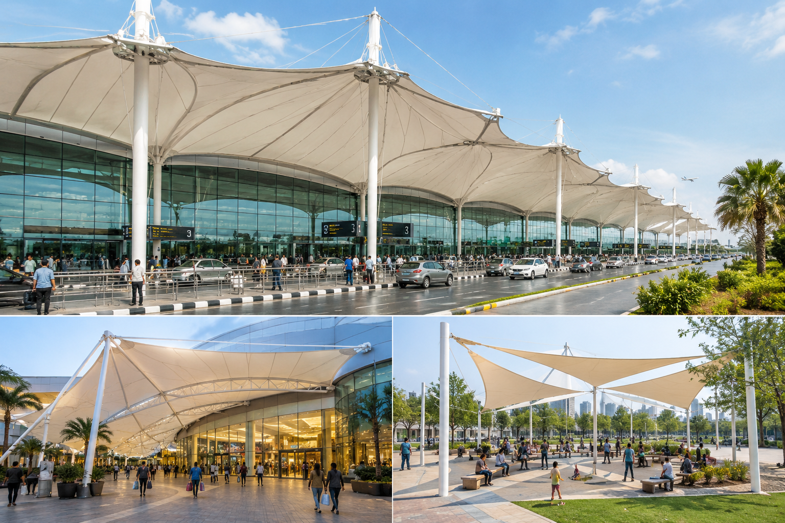 India’s Rising Demand for Tensile Membrane Structures in Airports Mall