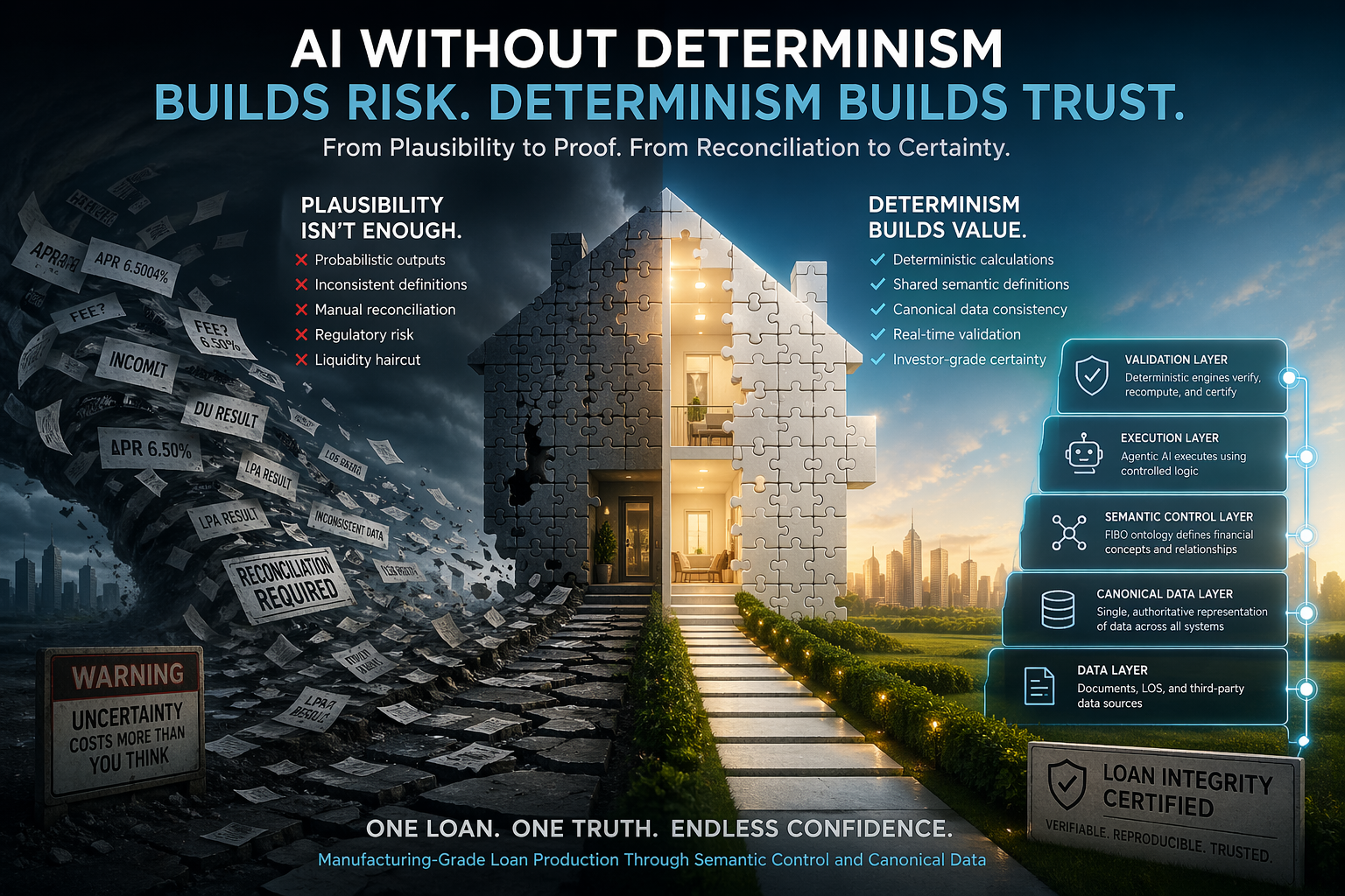 AI Has a Determinism Problem and the Mortgage Industry Is Solving It the Wrong Way