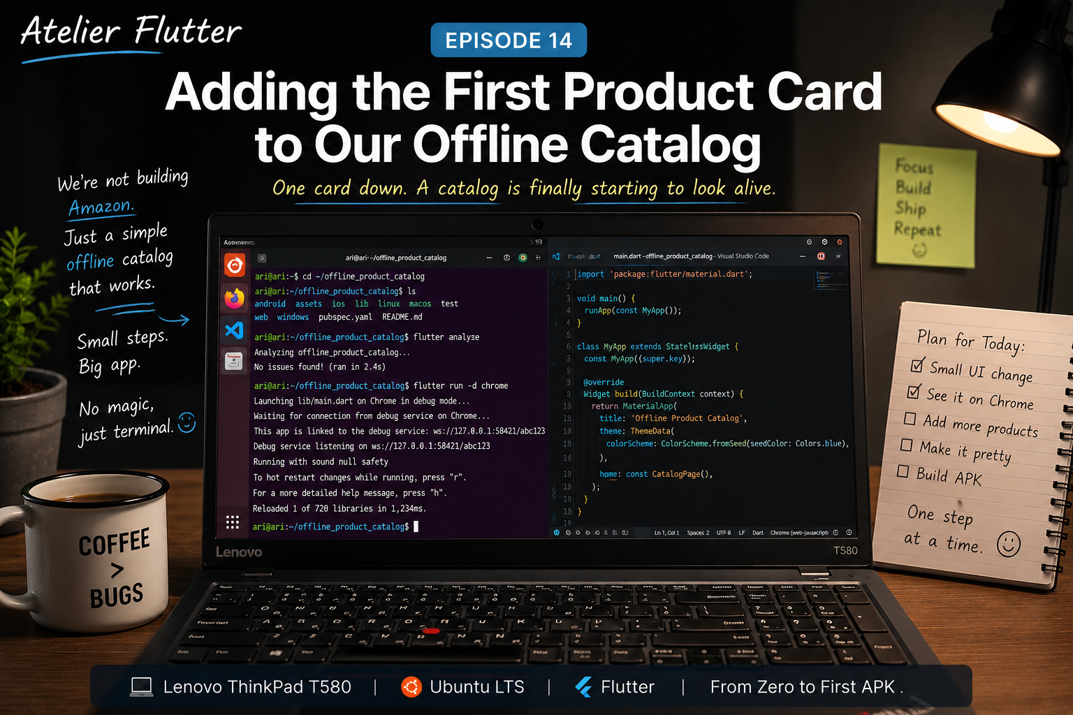 Episode 14: Adding the First Product Card to Our Offline Catalog